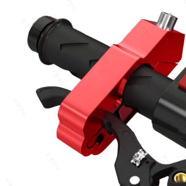 バイク用 チェーンロック ブレーキロック ハンドルロック ワイヤー 盗難防止 アルミ製 高品質 赤