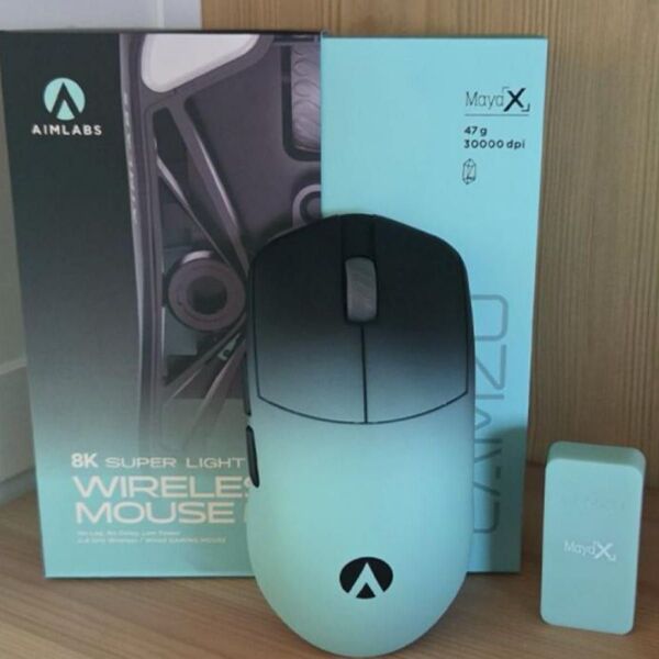 【ほぼ未使用】Lamzu MAYA X AimLabs 8Kドングル付 ゲーミングマウス ワイヤレスゲーミングマウス