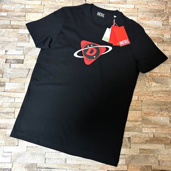 【新品】DIESEL ディーゼル/クルーネック グラフィックデザインプリント Tシャツ カットソー 半袖 Sサイズ