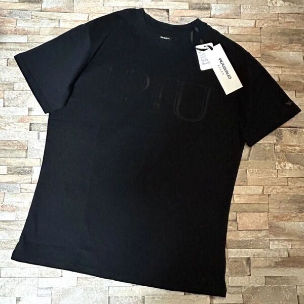 【新品】1PIU1UGUALE3 RELAX/クルーネック ビッグロゴTシャツ カットソー 半袖 Mサイズ