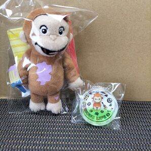 おさるのジョージ マスコット ラッキカラー ぷかぷか オイルキーホルダー マスコット