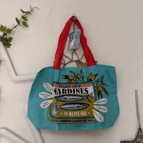 新品タグ付きTRADER JOE'S エコバッグ SARDINES