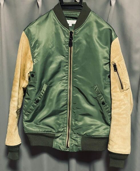 珍品 UNITED ARROWS MA-1 スエードレザー