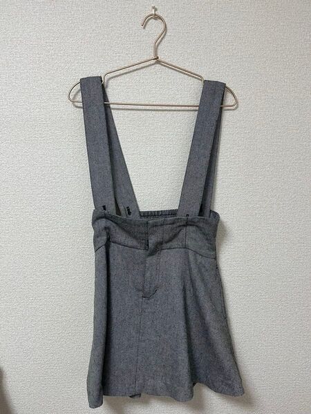 【古着】ツイードジャンパースカートミニ