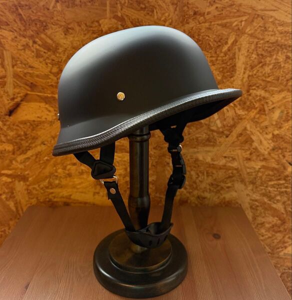 ナチヘル ツヤなしブラック ジャーマンヘルメット ダックテール L 検TT&Co オーシャンビートル BELL BUCO