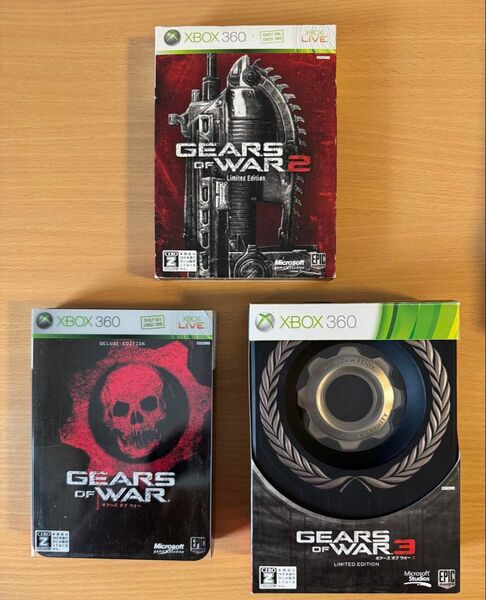 Xbox360 ギアーズオブウォー1・2・3 リミテッドエディション デラックスエディション限定版 3点セット