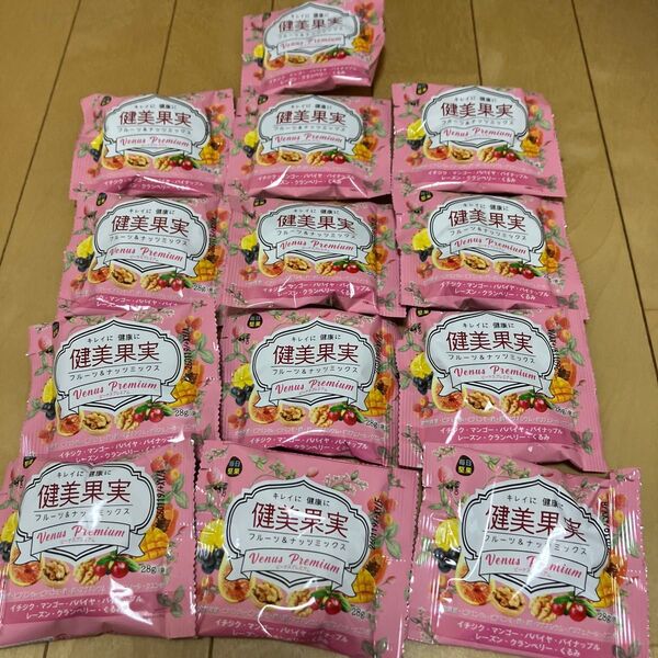 健美果実 フルーツ&ナッツミックス 28g×13袋 まとめ売り