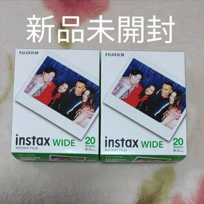 INSTAX WIDE フィルム ホワイト 2パック