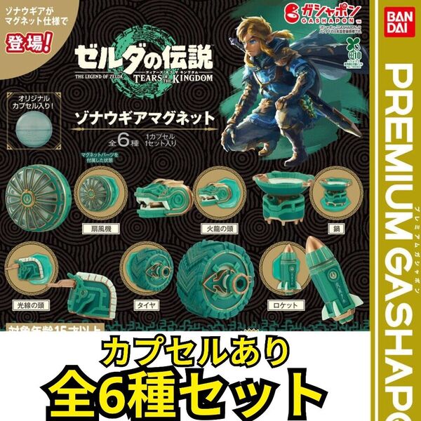 ゼルダの伝説 ティアーズ オブ ザ キングダム ゾナウギアマグネット全6種コンプリートセット グッズ フィギュア