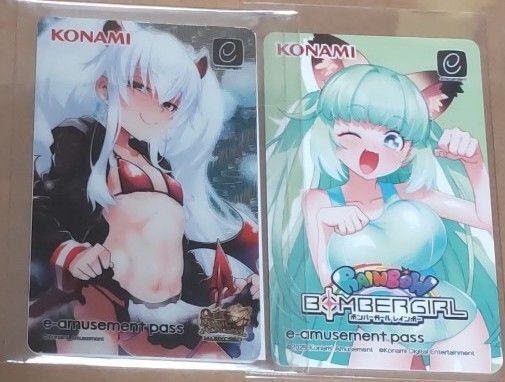 ボンバーガール メロン 特製 e-amusement pass コナミプレミアムくじ イーパス グリムアロエ メタリック 水着