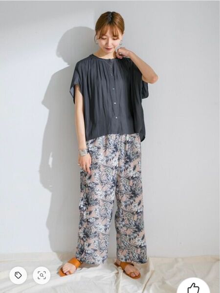 ITEMS URBANRESEARCH ボタニカル ガラ イージーパンツ