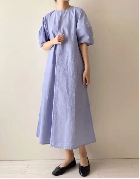 無印良品 婦人 涼感 ブロードプルオーバー半袖ワンピース 5990円