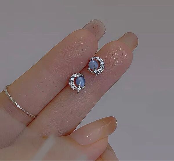 ピアス 星と月