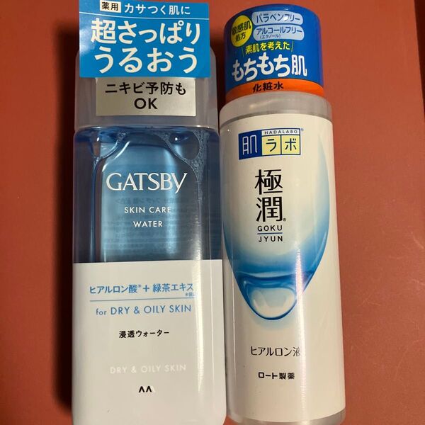 GATSBY 薬用スキンケアウォーター & ハダラボモイスト化粧水d 極潤ヒアルロン液 のセット