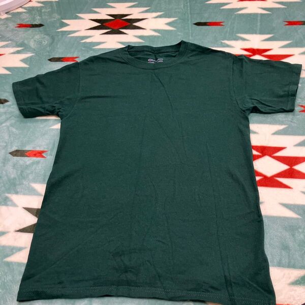 Champion 無地Tシャツ 深緑 Sサイズ