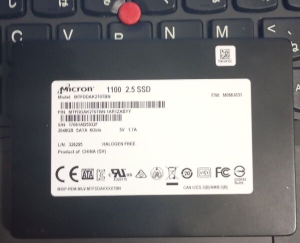 Micron SSD SATA 2048GB