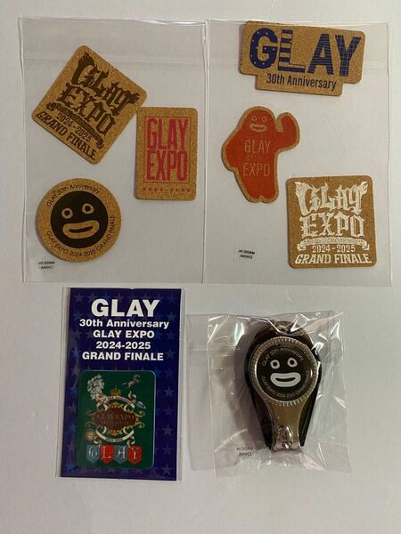 GLAY ランダムグッズ expo 30th ズラー 爪切り コルクステッカー スマホクリーナー セット