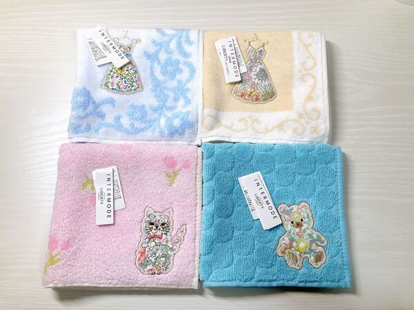【新品】リバティタオルハンカチ4枚セット
