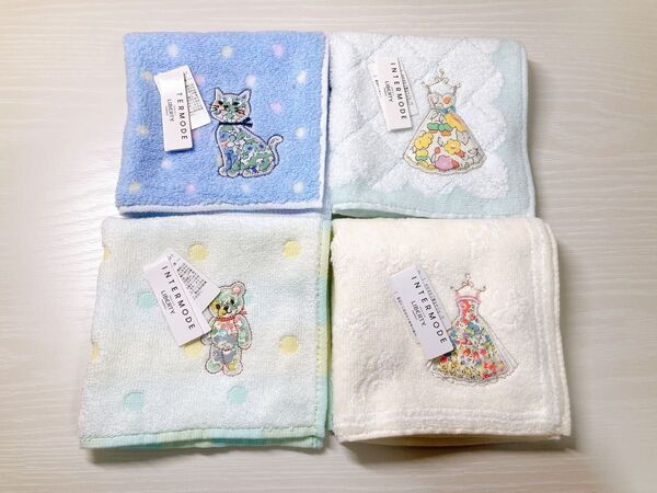 【新品】リバティタオルハンカチ4枚セット