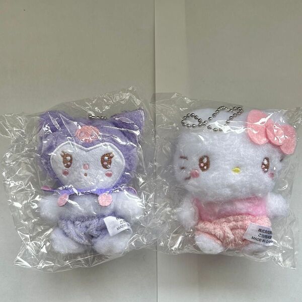 【キティ&クロミ】サンリオキャラクターズ ぬいぐるみボールチェーン3
