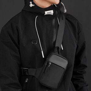 ボディバッグ ショルダーバッグ ブラック メンズ コンパクト ミニ