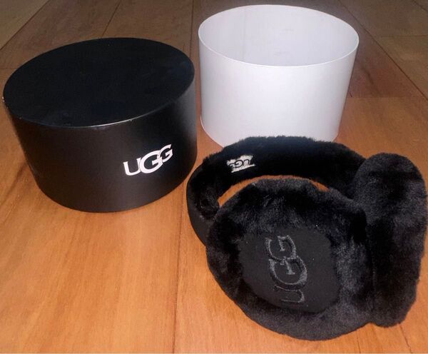 UGG イヤーマフ ブラック 耳あて 防寒 耳当て イヤーウォーマー レディース 箱付き