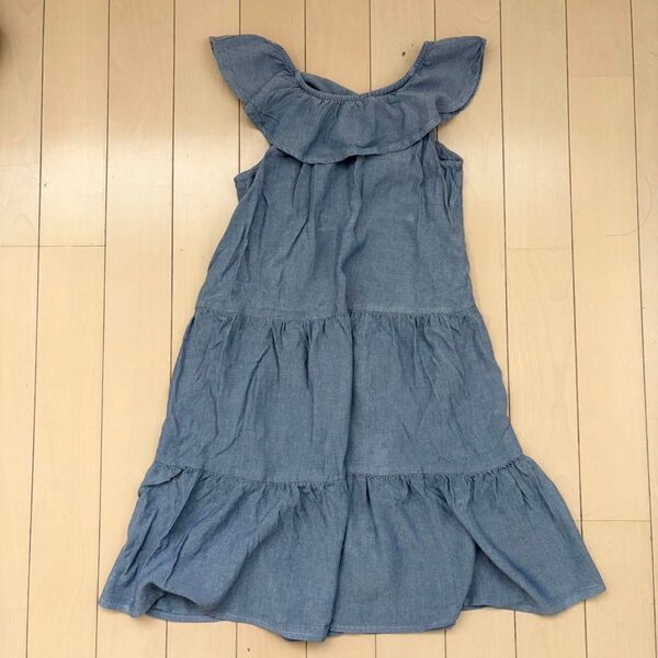 女の子ワンピースH&M120 ノースリーブ