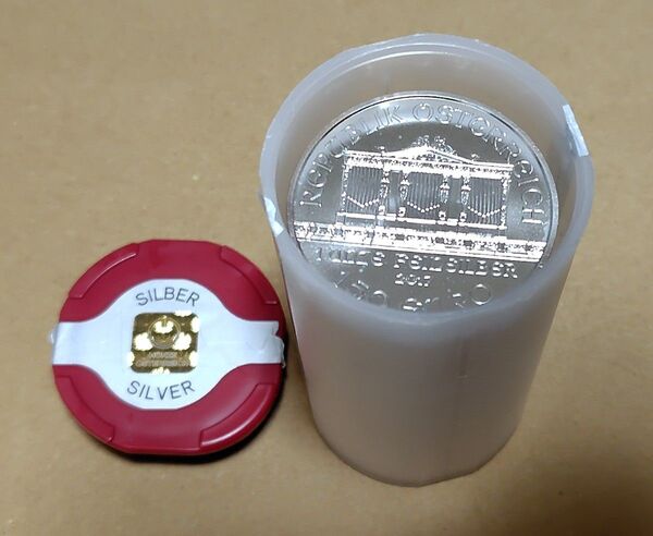 ミントロール 20枚入り 2017 オーストリア ウィーン 銀貨 1オンス×20枚 純銀 フィルハーモニー 総重量約624g