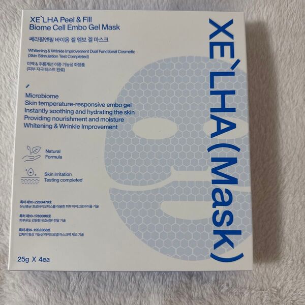 XE'LHA Peel & Fill Biome Cell Embo Gel Mask 4枚