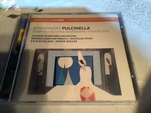 ブーレーズ　　　シカゴ交響楽団　　ストラビンスキー　3楽章の交響曲　　ペトルーシュカ