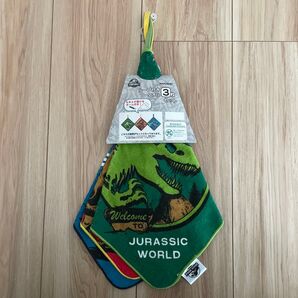 未使用★ジュラシックワールド ループ付きタオル 3枚セット