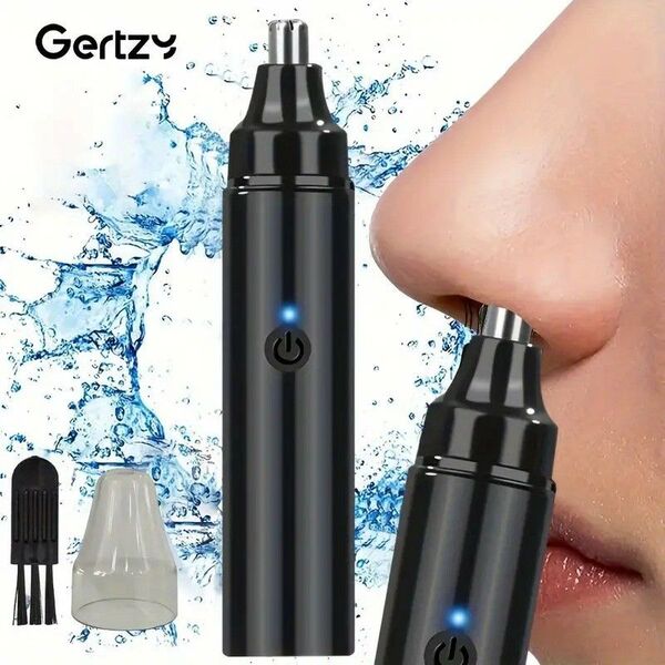 耳 鼻毛トリマー メンズ 充電式 USB 電動ノーズトリマー 眉毛 顔の毛剃り用 鼻毛カッター ブラック 黒120472
