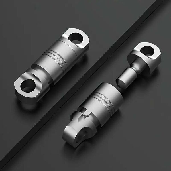 多機能 チタン合金 EDCツール キーチェーン 回転バックル付き 携帯用 ウエストベルト キーリング 1点422022