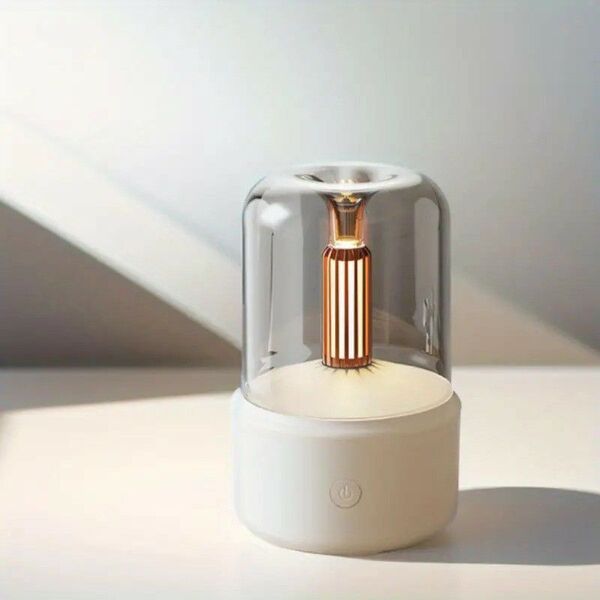 USB 加湿機能付き クリエイティブ LED キャンドルライト デスクトップ用 インテリア お洒落 スタンド219446