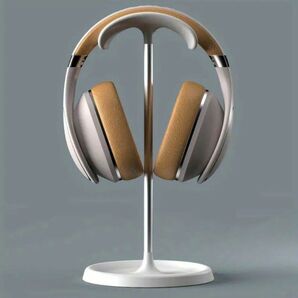 アルミ製 サポート ヘッドレスト デスクアクセサリー シンプル ホワイト ブラック ヘッドホンスタンド37399