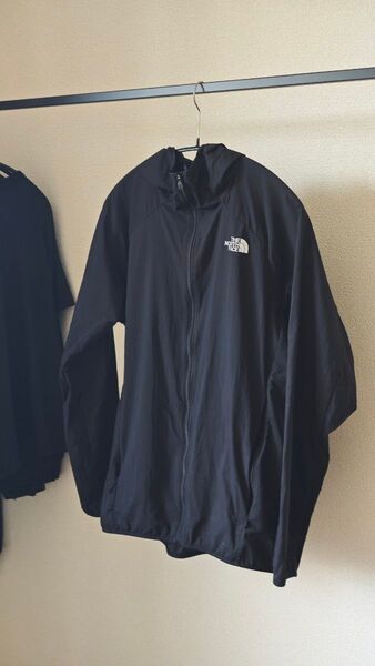 THE NORTH FACE ナイロンジャケット 黒 ブラック ウィンドシェル スワローテイルベントフーディ