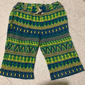 ハーフパンツ マルチカラー 総柄 130