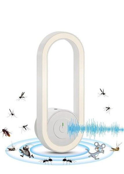 ネズミ駆除 超音波害虫駆除器 無臭無毒 静音設計 360°全方位駆除 80-120㎡有効範囲 蚊除け