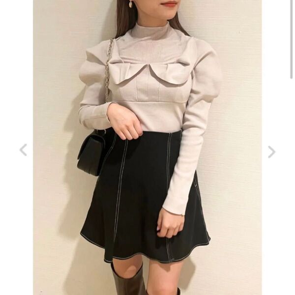 snidel シースルーニットトップス グレイル GRL スナイデル SNIDEL
