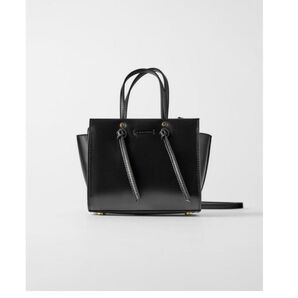 ZARA ミニシティバック ショルダーバッグ ハンドバッグ 2wayバック ザラ ブラック系
