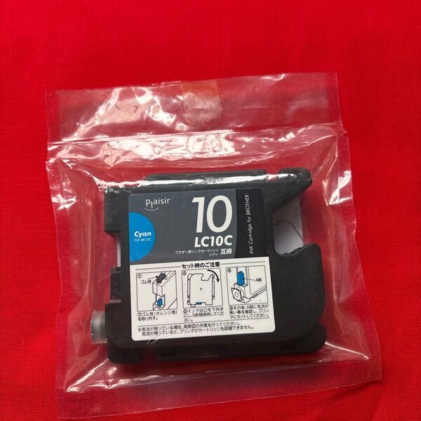 新品未使用 未開封 ブラザー用インクカートリッジ シアンbrother LC10C 互換 Cyan PLE-BR10C