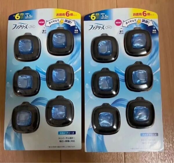 ファブリーズ イージークリップ スカイブリーズ 消臭芳香剤 車用 クルマ 12個 大容量