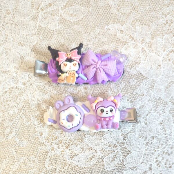 サンリオ ホイップデコ 前髪クリップ クロミ