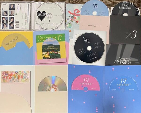SEVENTEEN CD まとめ attacca sector17 FML Face the sun right here