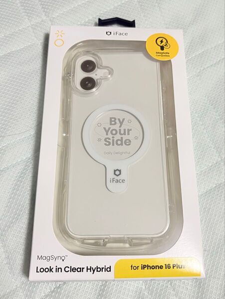 Hamee iPhone 16 Plus用 ハイブリッドMagSynqケース iFace Look in Clear (クリア)
