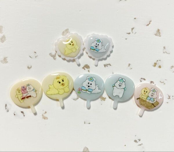 ☆ネイルパーツ☆んぽちゃむ&きみまろ&おぱんちゅうさぎ☆