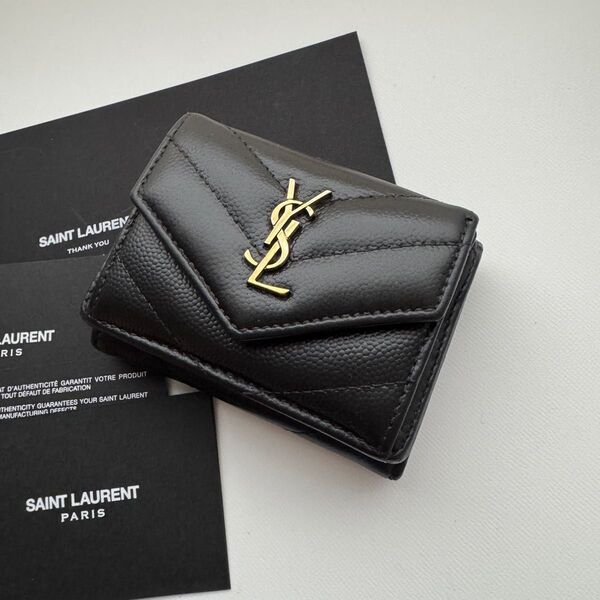 【限定価格】 865 Saint Laurentイブサンローラン3つ折り財布