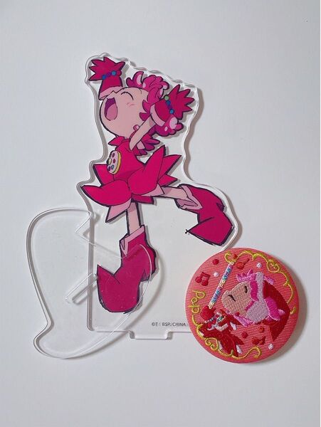 おジャ魔女どれみ 缶バッジ 刺繍缶バッジ 春風ぽっぷ 見習い服 アクスタ アクリルスタンド 一番くじ