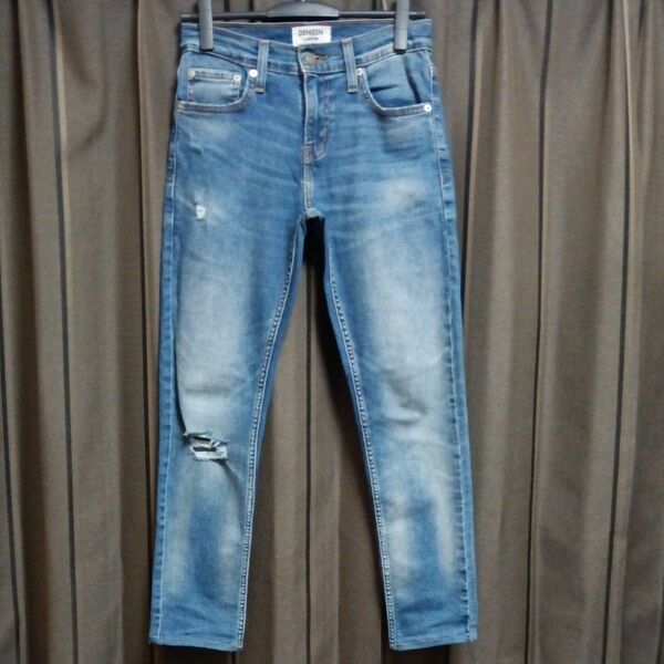 Levi's DeNIZeN 288 SKINNY リーバイス デニゼン スキニー クラッシュ デニム サイズ27 ブルー