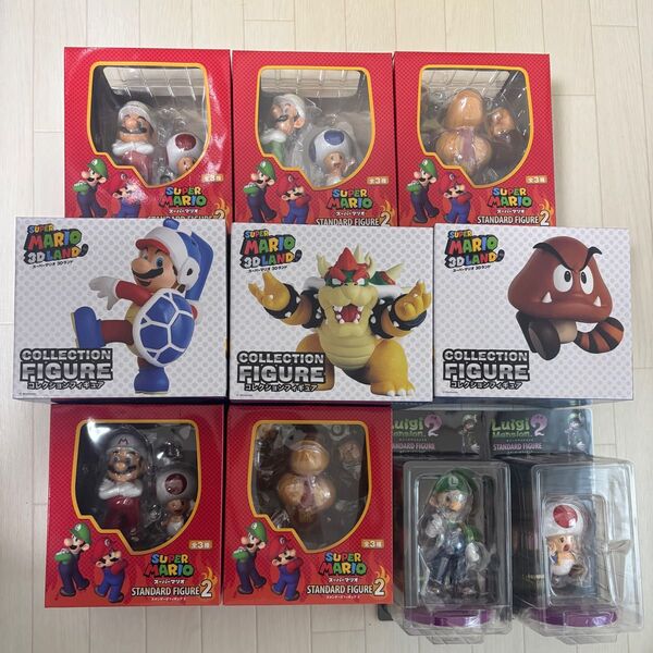 スーパーマリオ スタンダードフィギュア 2 クッパ クリボー マリオ ルイージ キノピオ ドンキーコング 等 新品未開封まとめ売り